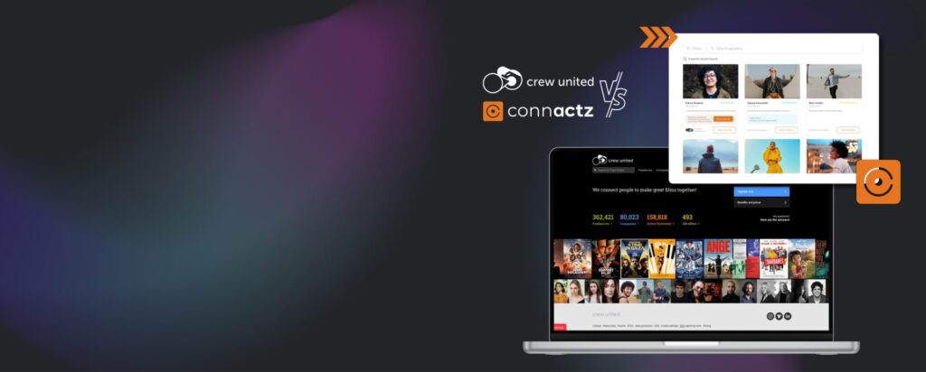 Headerbild Crew United – Netzwerkplattform für Filmschaffende und Produktionsfirmen