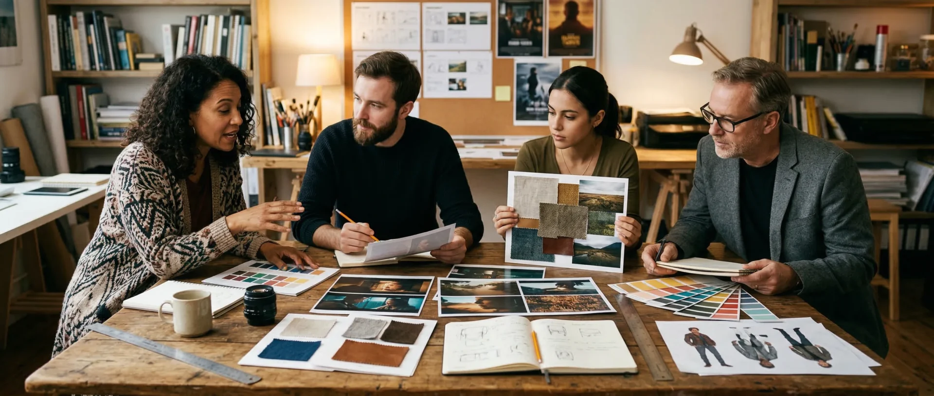 KI für Moodboards in Filmproduktionen: So entwickelst du Look und Stimmung schneller 1 https://blog.connactz.com/wp-content/uploads/2026/03/01-header-moodboard-film.webp Kreative Filmvorproduktion mit Bildreferenzen und visuellem Material auf einem Tisch zur Entwicklung erster Stimmungen.