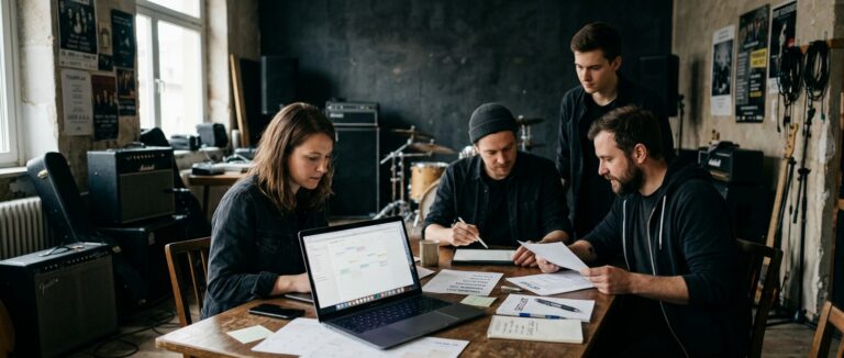 Headerbild für den connactz Blogartikel über den KI Manager für Bands und automatisierbare Bandorganisation.